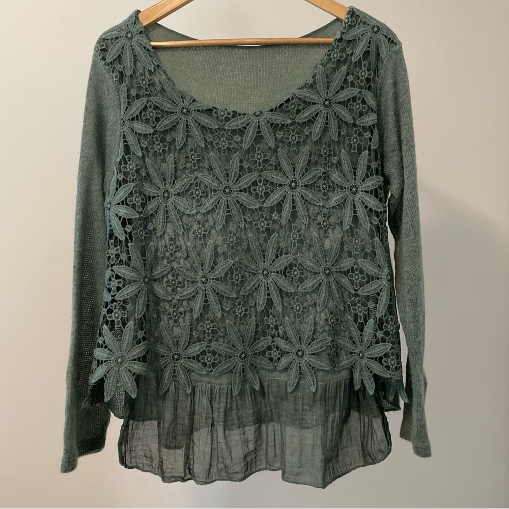 Green sweater